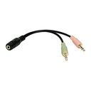 Adaptér Logilink Audio 3.5 Stereo 4-pin Female to