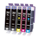 5x ATRAMENT PRE HP 364 XL DESKJET 3070 3520 3521 3522