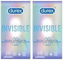 DUREX INVISIBLE CONDOM 20 ks Vlhčené