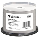 VERBATIM DVD-R 4,7 GB 16X VYTLAČITEĽNÁ TORTA*50 43744P