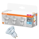 OSRAM LED HALOGÉNOVÁ ŽIAROVKA GU10 4,3W 4000K 3BAL