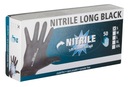 Rukavice Nitrile Long Black, veľ XL, čierna, 50 ks, Kerbl