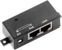 PoE adaptér cez LAN krútený pár napájanie cez sieť