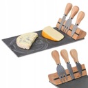 Bambusová CHEESE BOARD sada s nožmi pre fajnšmekrov, elegantný darček