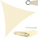 Garden Sun Sail Waterproof 4x4x4 m Triangle Beige Shade