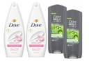 2 x Dove Petal Soft Gel 720 ml + 2 x Dove Men+ Care Extra Fresh Gel 400 ml