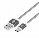 TB KÁBEL USB 2.0-USB TYP C TYP-C 1,5 m BRAID sivý