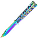 Motýľový zatvárací nôž Boker Magnum Balisong Rainbow