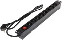 POWER STRIP 8 zásuviek L19/8 Rack