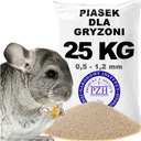 Piesok pre činčily, fretky, škrečky, opláchnutý 25 KG