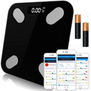 LED SKLENENÁ KÚPEĽŇOVÁ VÁHA BT Analytical SMART 17v1 SLIM 180kg ANDROID IOS