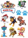 PAW PATROL cukrová oblátka znaky + nápis