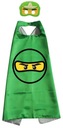 NINJAGO DRESS GREEN MASK CAPED