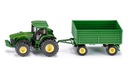 Siku 1953 John Deere 8430 ťahač s prívesom 1:50