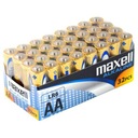 32 x alkalické batérie Maxell Alkaline LR6/AA