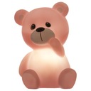 LED nočná lampa BEAR PINK pre dieťa