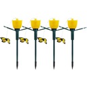 4x Solárna záhradná lampa LED TULIP BUTTERFLY