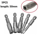 Nový 5ks/sada S2 Torx skrutkovač Bit Set