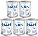 5x NAN 2 Optipro Plus upravené mlieko 800g