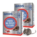 Bros jedovatá pasta pre MYŠI, POKRKANY, 1kg x 2 ks.