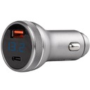 NABÍJAČKA DO AUTO S VOLTMETROM 38W USB USB-C