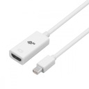 TB adaptér Mini DisplayPort M - HDMI F biely