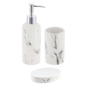 Elegantná kúpeľňová súprava Marble Mug Dispenser