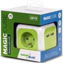 MAGIC CUBE PREDLŽOVACÍ KÁBEL 4 ZÁSUVKY 2x USB 1,4m STOLNÝ POD STOLNÝM HQ