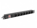 Rack PDU rozvodka 19'' 1U 10A 7X 230V PL