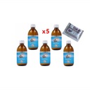 5x NEIÓNOVÉ NANO KOLOIDNÉ SILVER AG 25 ppm 300 ml