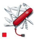 Victorinox 1.3713, vreckový nôž Huntsman ALL RED, 91 mm, 15 funkcií + prívesok