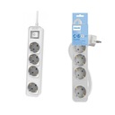 PHILIPS Surge Power Strip, 4 zásuvky, 1,5m, 10A, biela