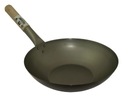 WOK panvica z uhlíkovej ocele, 30 cm, ploché dno