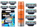 8x NÁPLNE GILLETTE MACH 3 + PENA NA HOLENIE