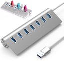 HUB 7v1 USB SPLITTER PORT SPLITTER Adaptér Replikátor 7x USB 3.0