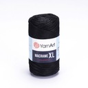 YarnArt Macrame XL polyesterová struna 3mm 148 / čierna