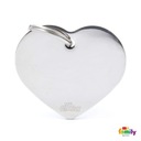 MyFamily Basic HEART adresná karta Chromed Big