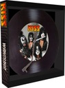 Nástenné hodiny KISS vinylová platňa FOR GARAGE