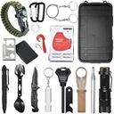 MILITARY SURVIVAL MEGA SURVIVAL SET Nôž 30 v 1 VODEODOLNÉ Púzdro