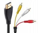 KÁBLOVÝ KÁBLOVÝ ADAPTÉR HDMI NA 3x RCA Cinch