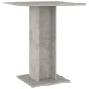 VidaXL Bistro Table Concrete Grey 60x60x75 cm Drevotrieska