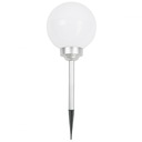 Záhradná solárna lampa Milky Ball, pr. 20 cm 4 LED