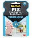 3M Scotch-Fix 4910C-1950-P Obojstranná montážna páska priehľadná 19mmx5m