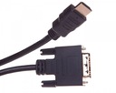 HDMI / DVI-D (18+1) adaptérový kábel, čierny, 5 m