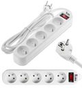 Predlžovací kábel Power strip 3m - 5 zásuviek