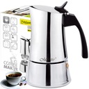 KÁVOVAR Espresso kávovar 300ml Oceľ INOX INDUKČNÝ PLYN MAESTRO