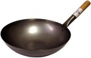 WOK Z UHLÍKOVEJ OCELE 30cm - Zaoblený