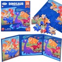 Magnetická PUZZLE kniha DINOSAURS 40 kusov.