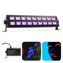 Ultrafialový pásový lúč 18x 3W P&P LED