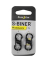 Kľúčenka Nite Ize S-Biner MicroLock 2Pack - čierna